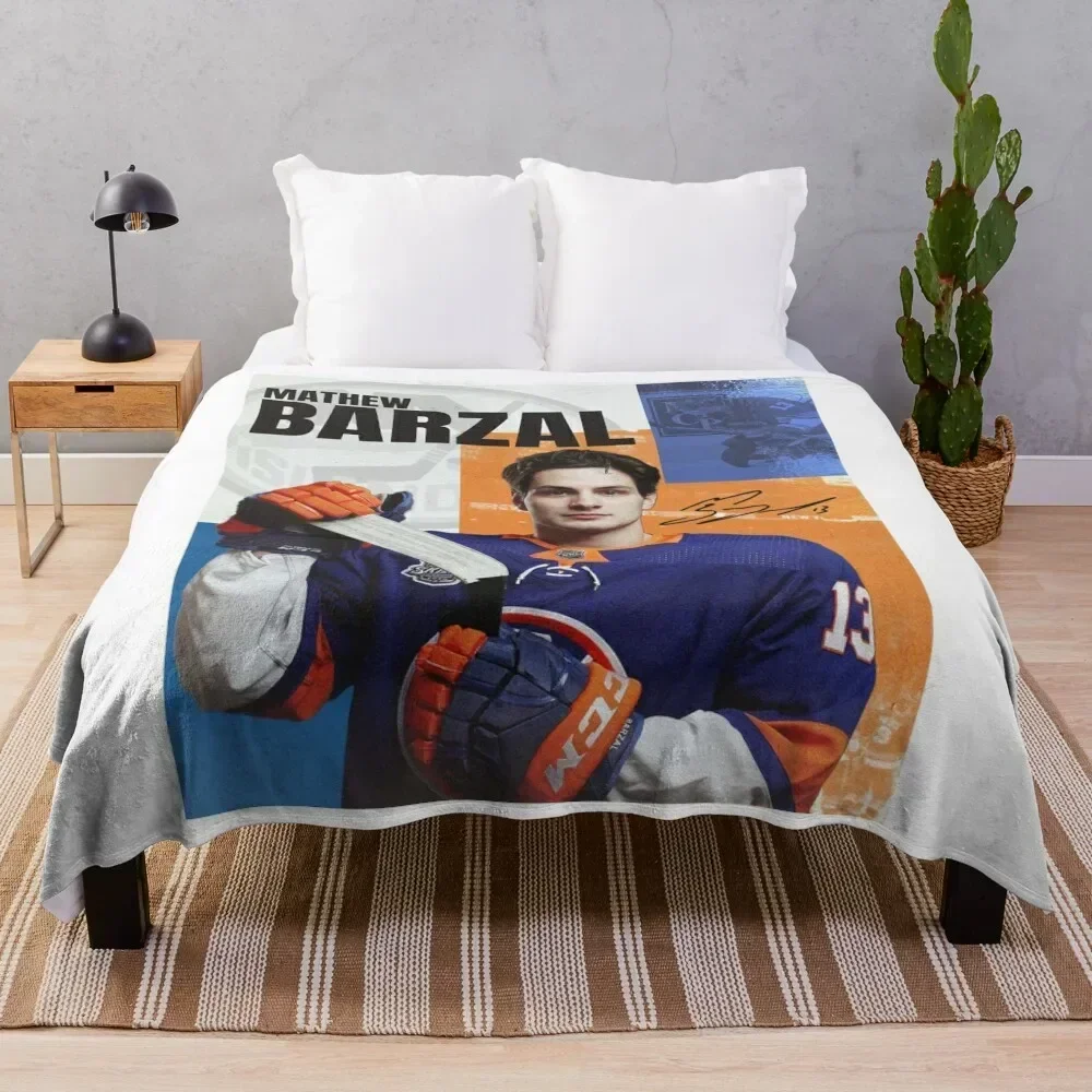 

Mathew Barzal Throw Blanket Year Round Soft Comfortable Blanket for Home