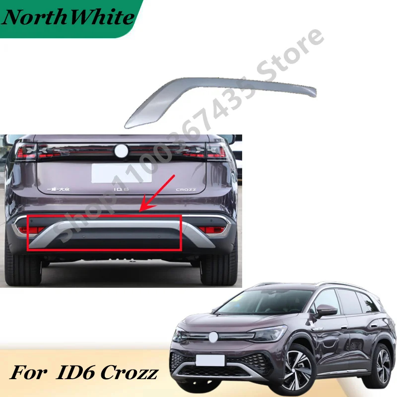 12G853333 Rear Bumper Trim Molding Silver For ID.6 Crozz 12G 853 333 12G853334