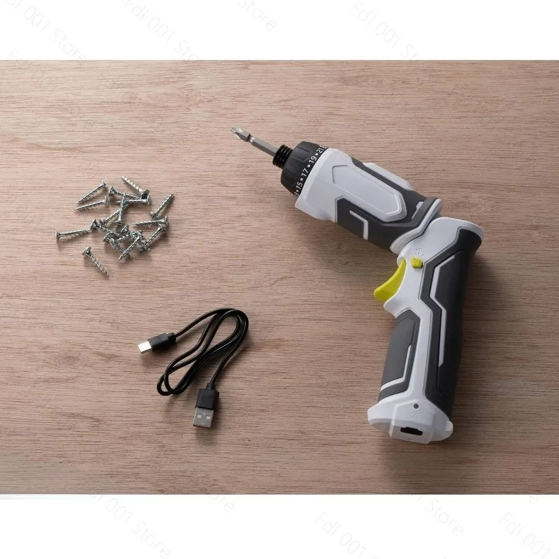 Folding Electric Screwdriver High Torque Portable Drill with Metal Gear for Home Use