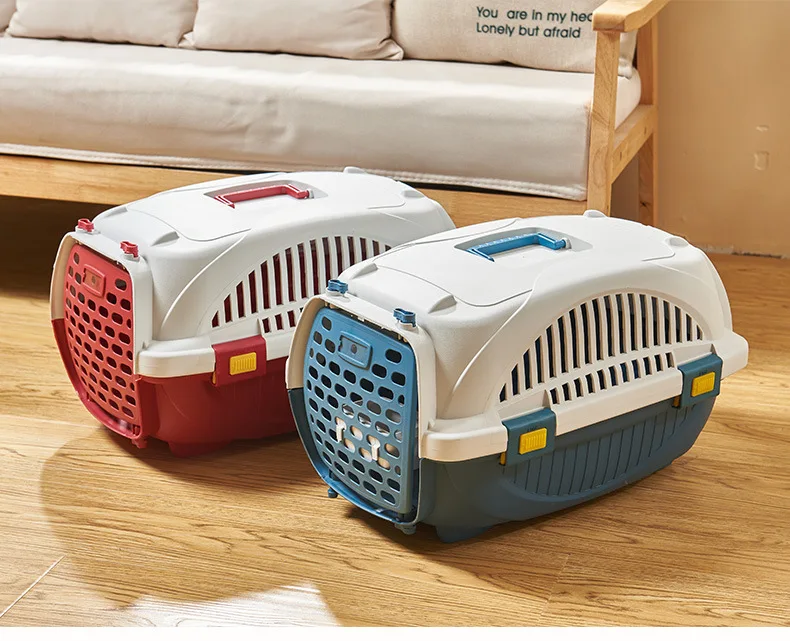 2022 New Portable Outing Pet Suitcase Car 5-10kg Pet Transport Cage Pet Cat Air Box Pet Cage Dog Carrier  Pet Carrier