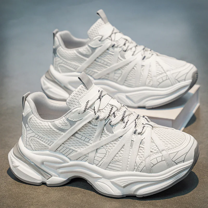 

Men's Casual Sneakers Spring Summer New Breathable Soft-sole Anti-slip Outdoor Running Shoes Fashion Students Speed Sports Shoes
