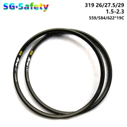 Hot 319 Bicycle rim 26 27.5 29 inch 29er Mountain bike wheel double layer Aluminum alloy disc brake rim 32 36 holes 29er MTB rim