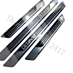 Car accessories 2007-2023 for Skoda Octavia A5 A6 A7 Door Sill Scuff Plate Kick Guard Pedal Threshold Step Protector Stainless