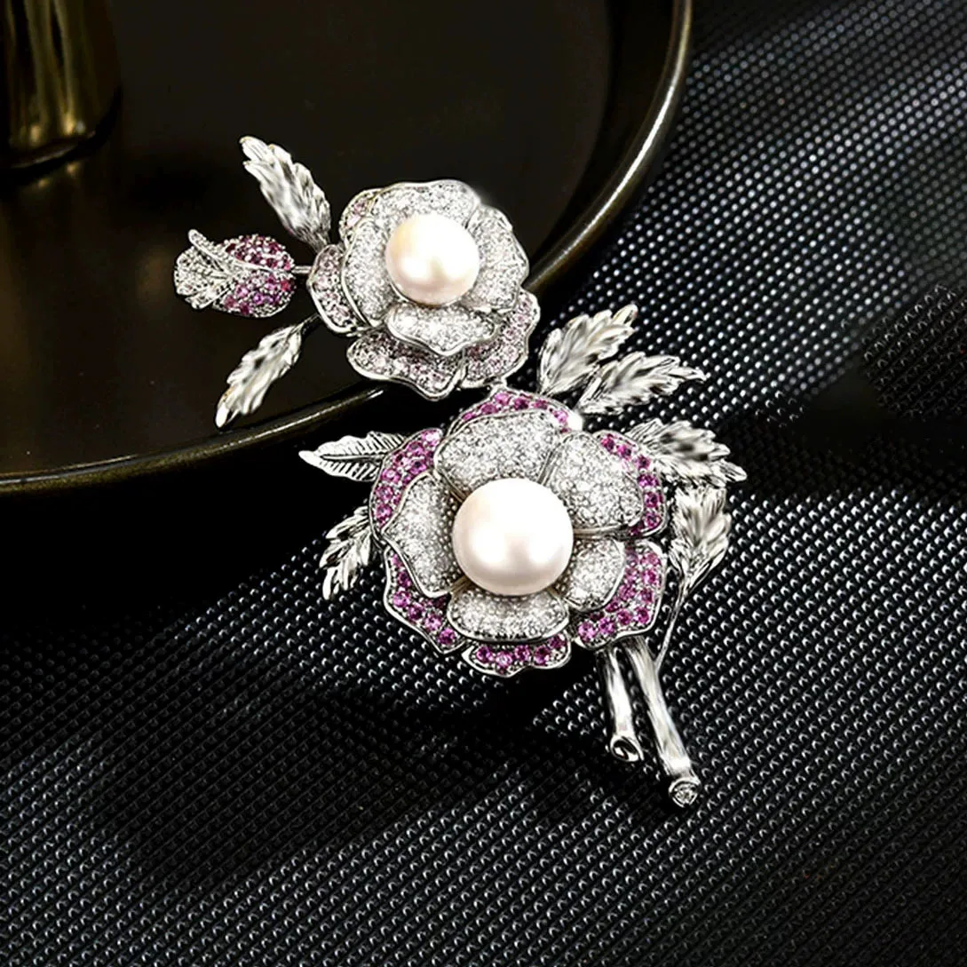Small Fragrant Calla Lily Brooch Blue Brooch Women's Autumn And Winter Coat Exquisite Pin Accessories