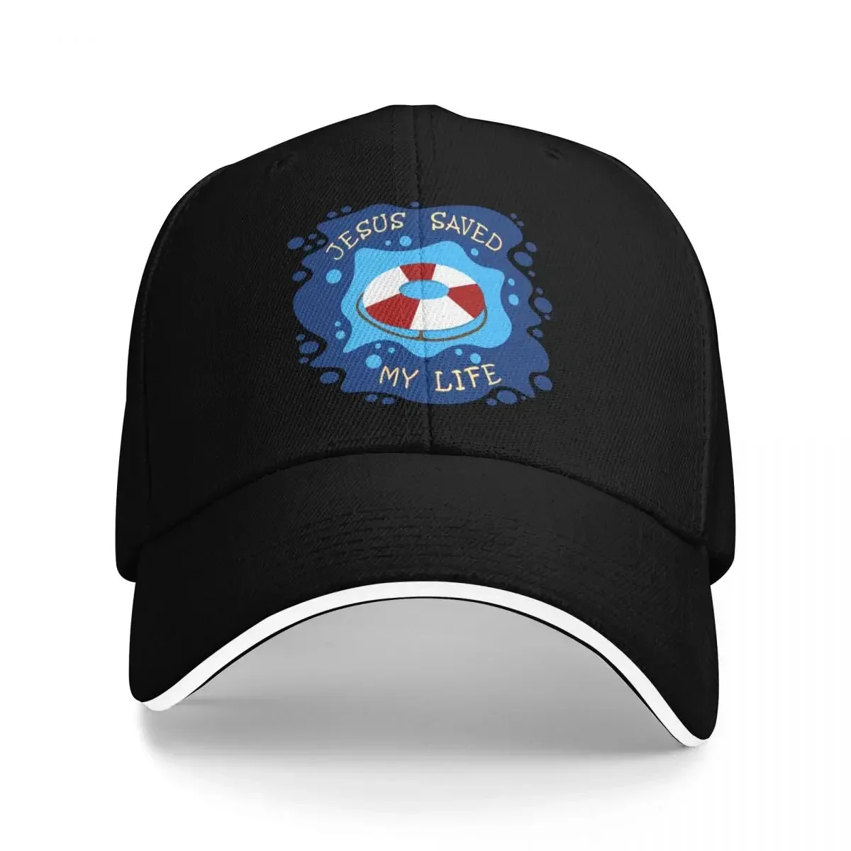 2026 New Jesus Saved My Life Baseball Cap hiking hat Beach Bag Fishing cap Big Size Hat Women's  Visor Men's