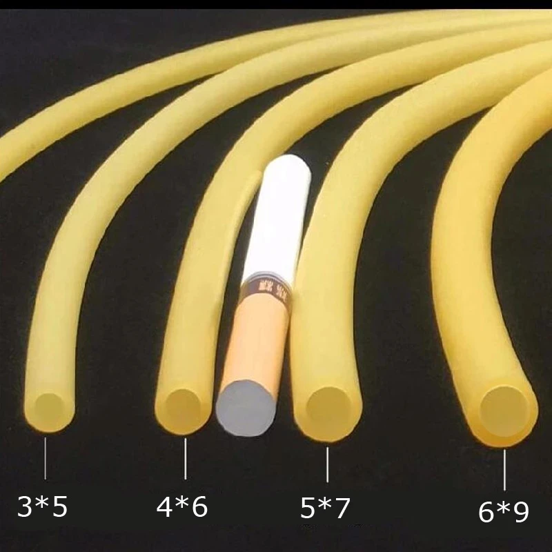 3m Natural Latex Rubber Tube Elastic Slingshots Catapults Tube Band For Camping Shooting Slingshot Catapult Accessories