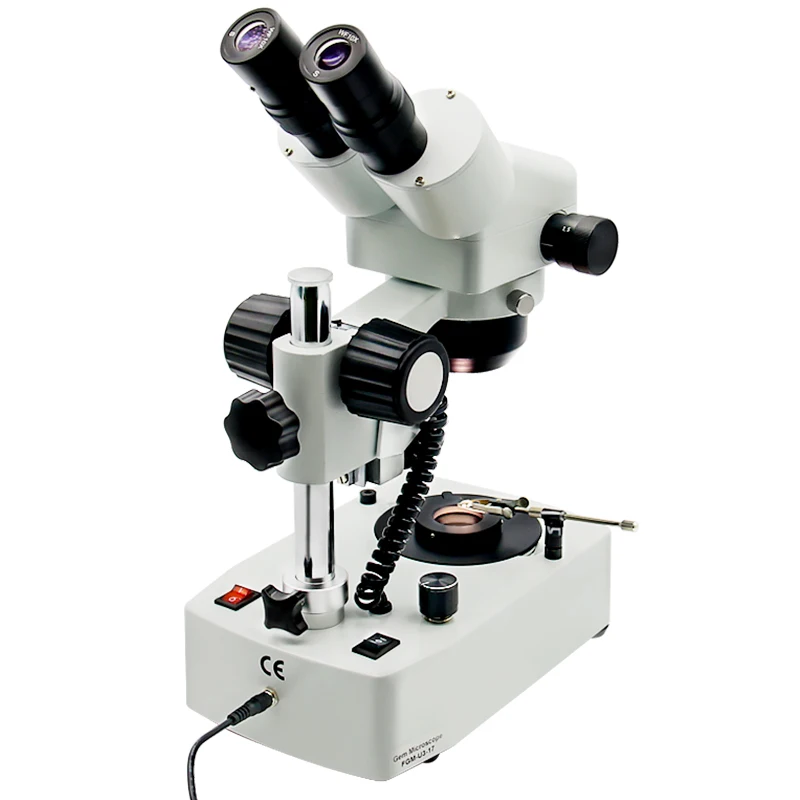 Fable Two Headed10-40X Binocular Stereo Gemstone Laboratory Composite Optics GIA Standard Tool Microscope