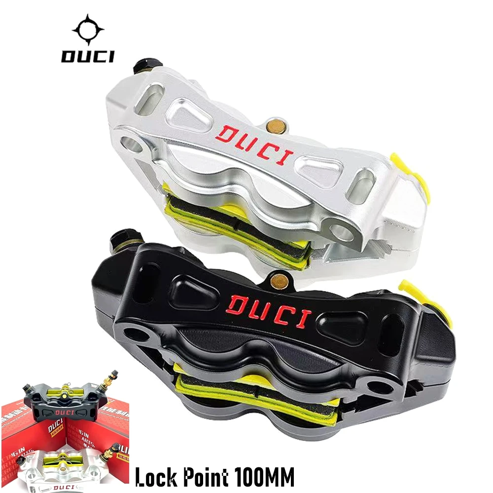 

Мотоцикл левый и правый универсальный 4-поршневой тормозной суппорт с ЧПУ гоночный передний тормоз радиальный тормозной насос 100 мм крепление для электронного скутера Moto