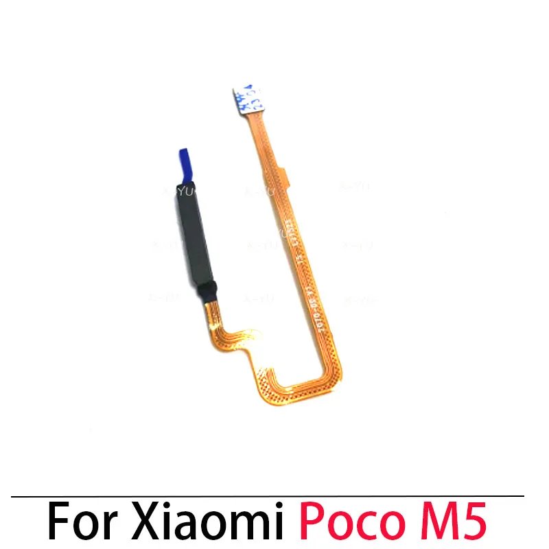 For Xiaomi Poco M5 M5S Home Button Fingerprint Sensor Return Power Flex Cable