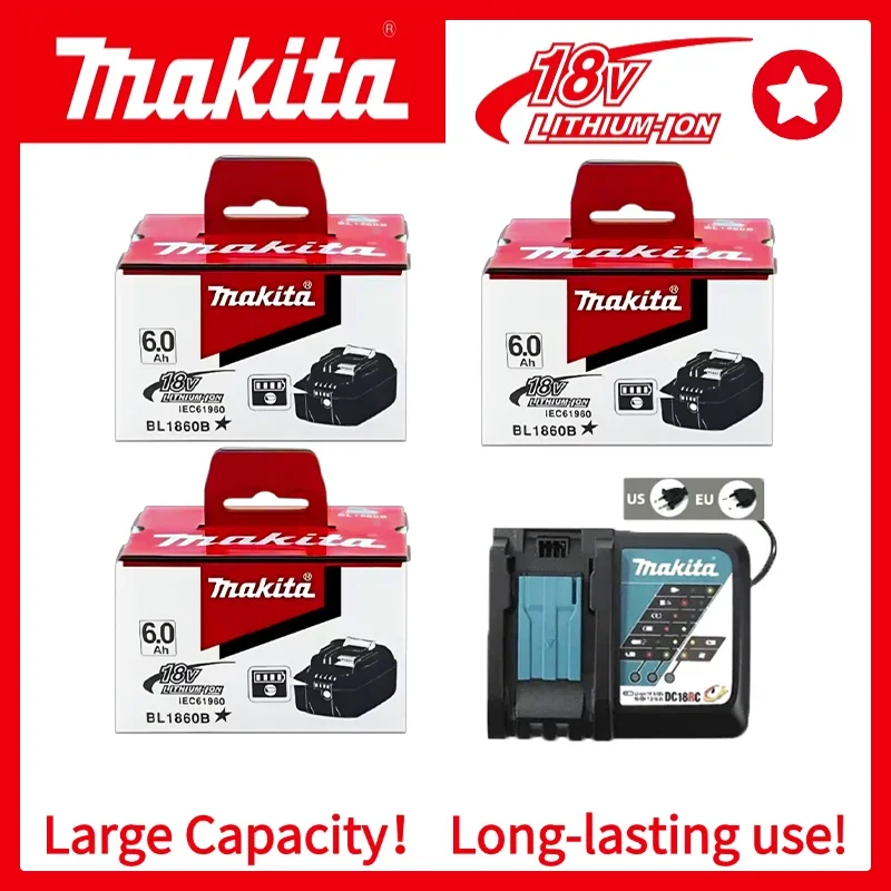 

Engineered for Efficiency: Makita 18V Battery 6Ah, High-Capacity Batterie Makita 18V Delivers More Work Per Charge.