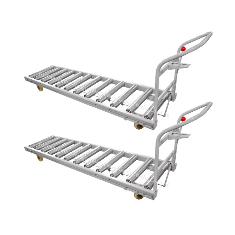 

Heavy Moving Roller Rail Trolley for Panel Transport