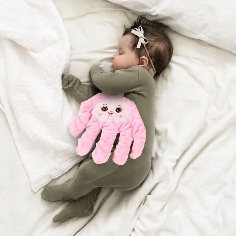 Guanto automatico per ciuccio in cotone, telecomando, comodo giocattolo per il sonno calmante per bambini, cuscino per il sonno regolabile per neonato