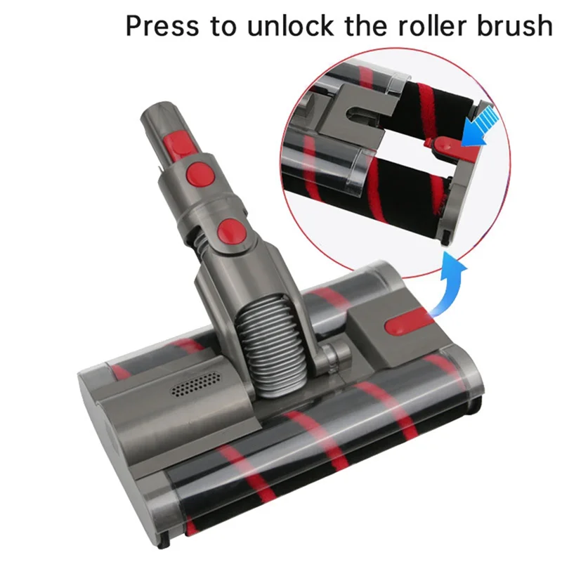 【Berserk】Per DYSON SV19 Omni-Glide/SV21 Testina elettrica sostitutiva per aspirapolvere con interruttore di blocco e spazzola per pulizia