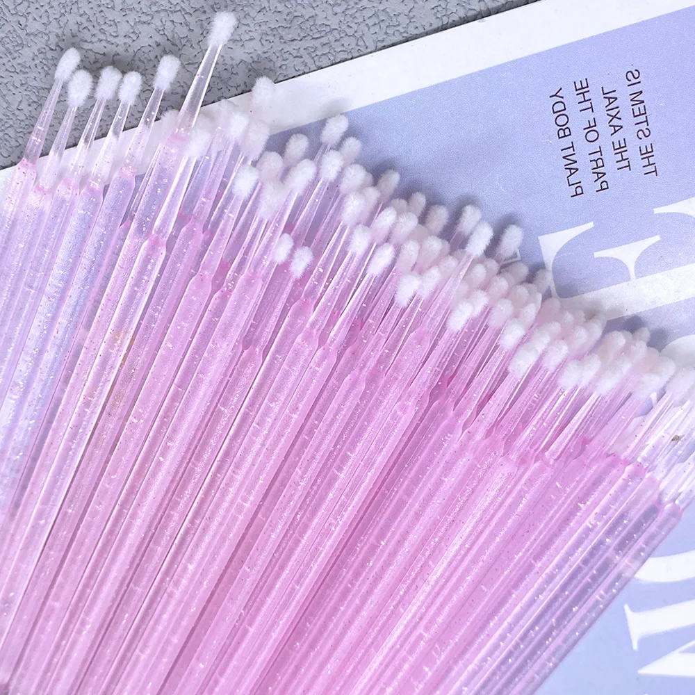 1000 pz Micro Pennello Usa E Getta Lash Rimozione Tampone Microbrush Mascara Bacchette Applicatore Estensione Delle Ciglia Pennelli Per Trucco Strumenti