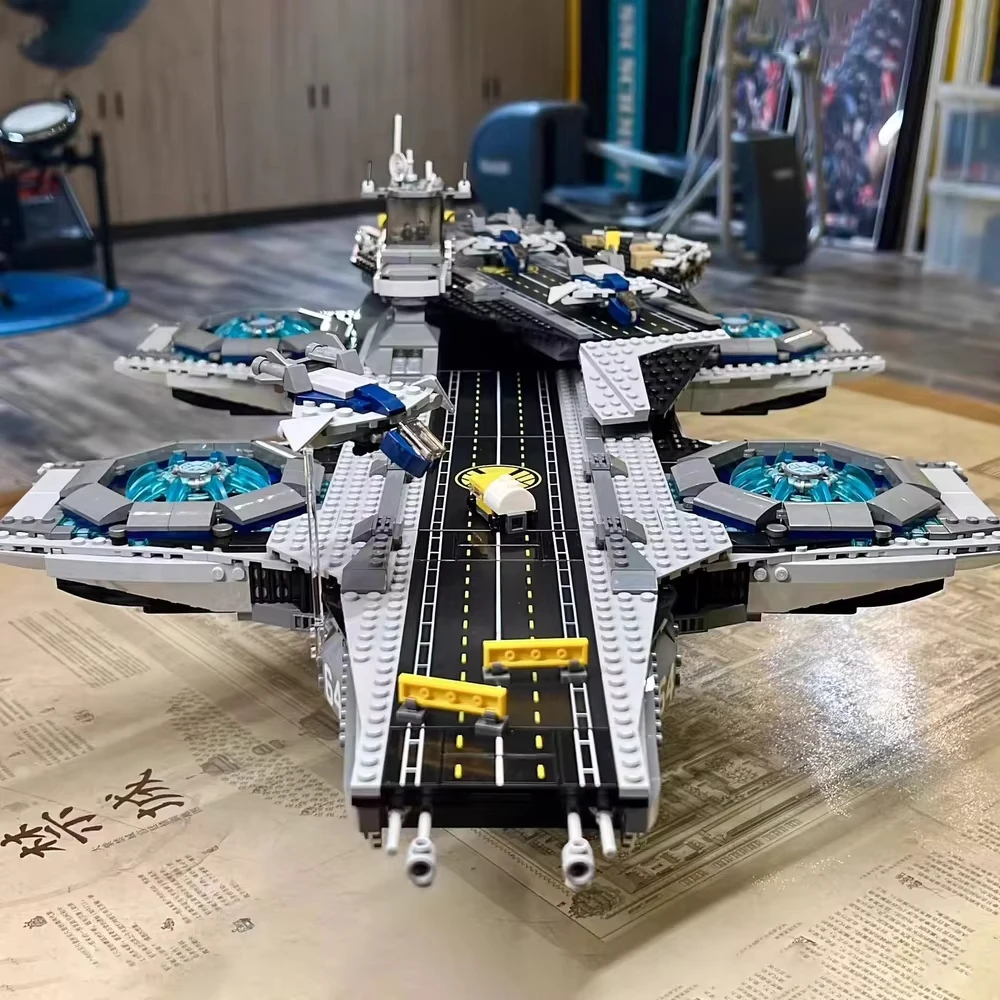 2996PCS 기술 방패 Helicarrier 모델 빌딩 블록 조립 장난감 벽돌 호환 76042 어린이를위한 선물 어린이 성인