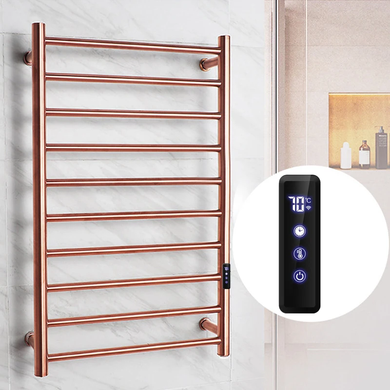 Electric Towel Rack 304 Stainless Steel 50°C+5 Constant Temperature Fast Heat Drying Bath Towel Bar 500*800*120(mm) 110V/220V