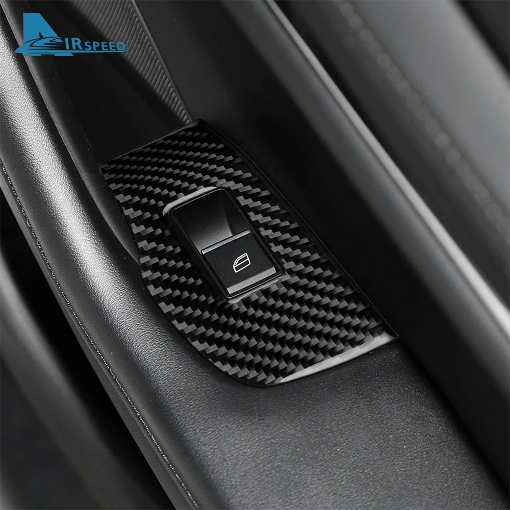 Real Soft Carbon Fiber Sticker For Mazda 3 Axela 2019 2020 2021 2022 2023 2024 2025 Car Rear Door Window Lifting Frame Panel view 2