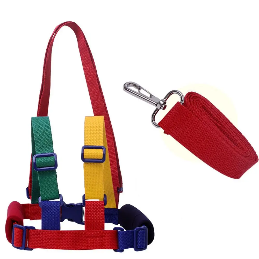 Traveling Contrast Color Long Belt Baby Walker Safety Helper Child Leashes Toddlers Harness  Walker Assistant Strap