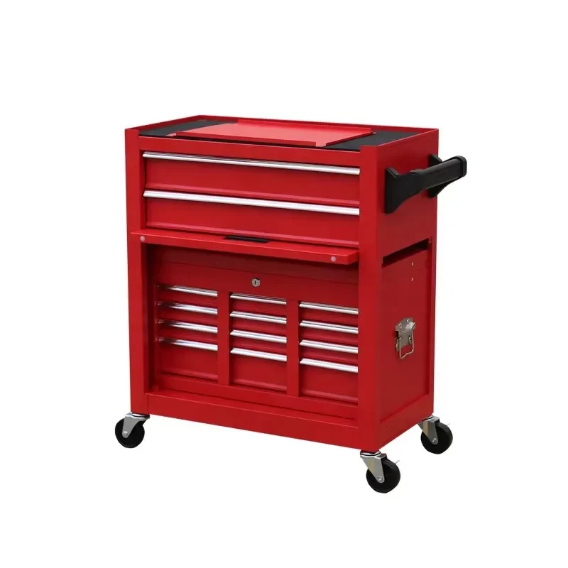 Heavy Duty Rolling Tool Cabinet Garage Storage Chest with Drawers Mobile Workshop Utility Cart for Mechanics Auto Repair Shop