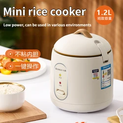 1.2L Electric Rice Cooker Cooking Pot Mini Multicooker Lunch Box Rice Cookers Hotpot Non-stick Electric Skillet Food Steamer