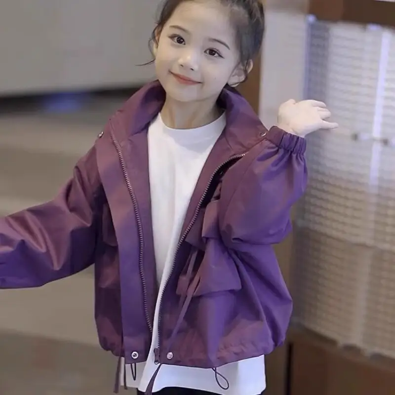 

Kawaii модное пальто для девочек, куртка на молнии, студенческая весенне-осенняя повседневная спортивная куртка-кардиган с героями мультфильмов, топы, детская одежда