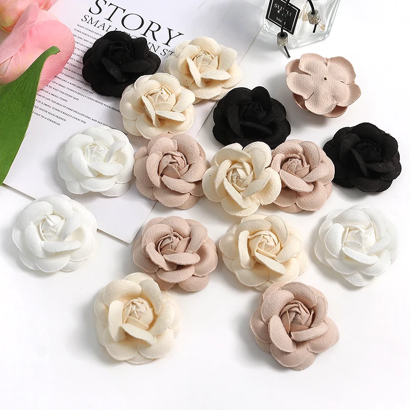 5Pcs Rose Artificial Flowers Heads Home Decor Marriage Wedding Decoration Fake Flowers DIY Craft Wreath Scrapbook Gift Accessory