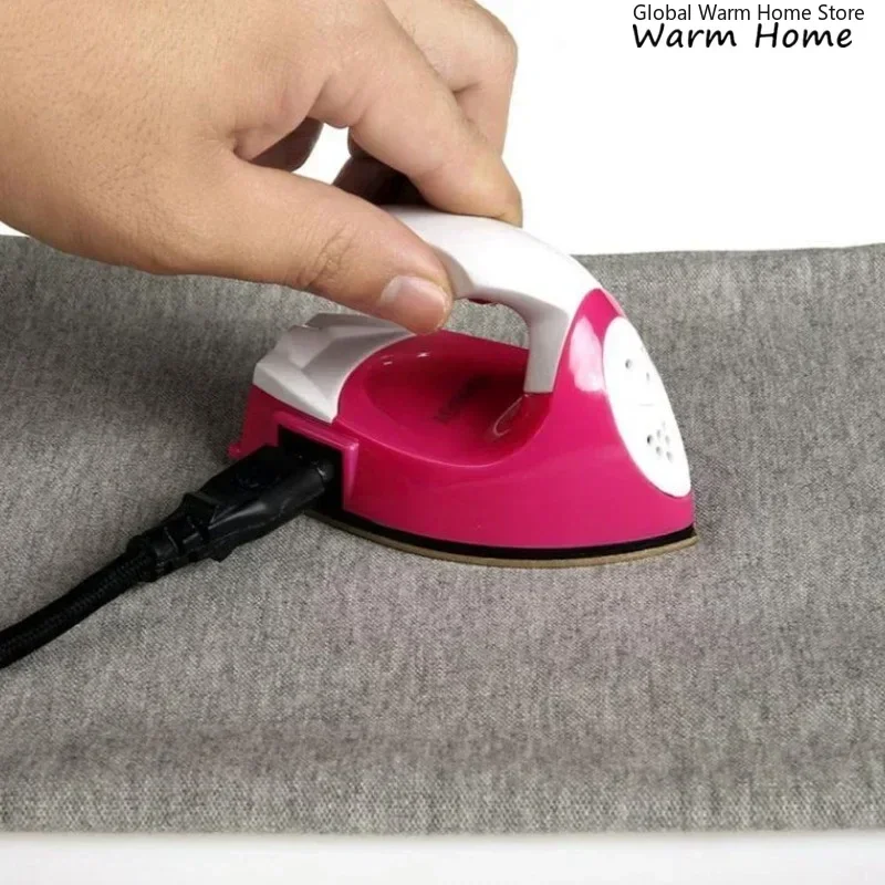 Travel Portable Electric Iron Mini Iron Kid Hotfix Applicator for Patches Garment DIY Heat Transfer Name Hot Drill Cloth Sticker