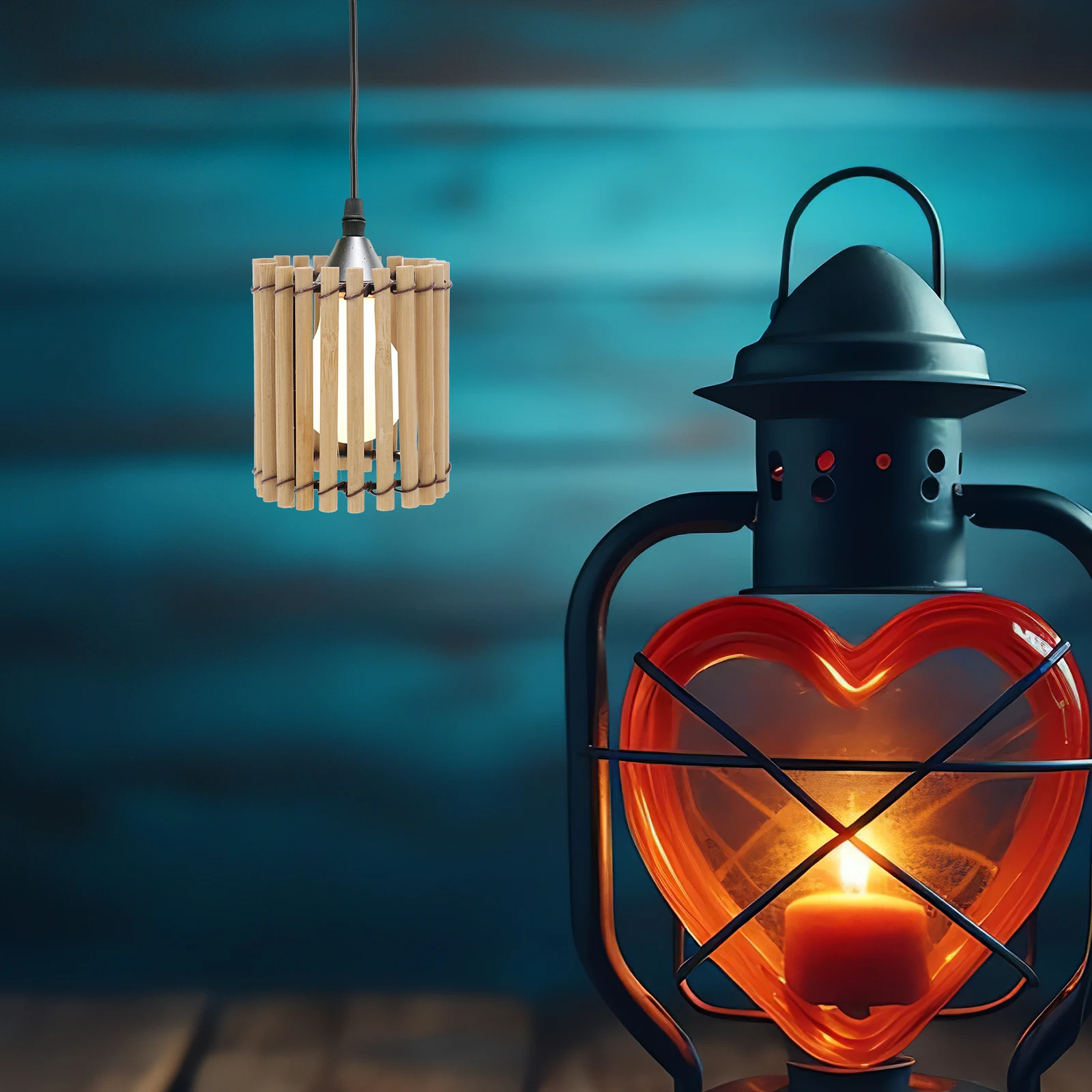 

Bamboo Lampshade Handwoven Chandelier Boho Style Table Floor Lamps Shades Small Barrel Clip On Replacement Modern Decor