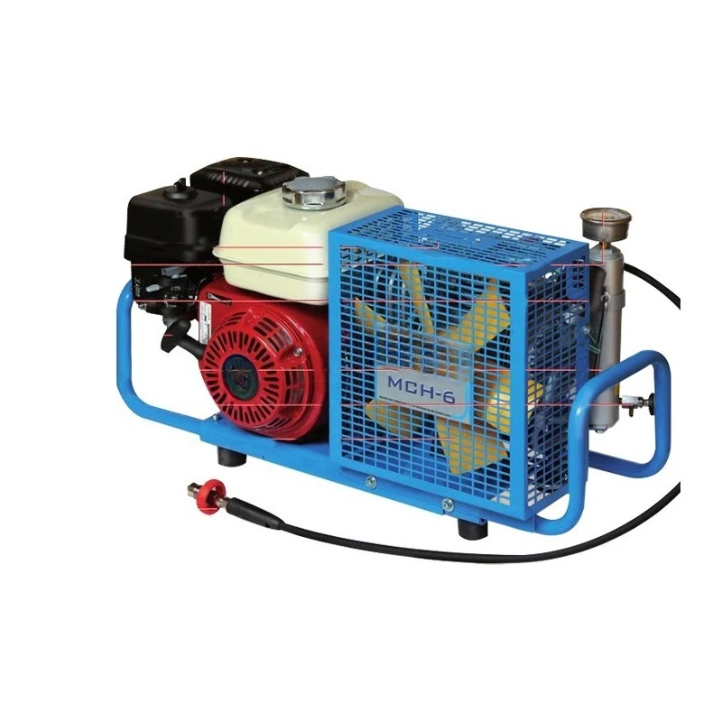 Fire air compressor, breathing air compressor, piston breathing compressor