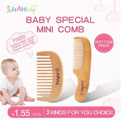 brosse baby hair brosse bebe personnalisé Brosse à cheveux et peigne pour bébé, Logo personnalisé, ensemble pour nouveau-né, douche de Massage, en laine naturelle Pure, peigne en bois, 1 pièce