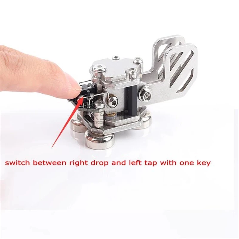 AISANRAY Stainless Steel CW Morse Key Portable Telegraph Key Paddle Key With Magnetic Base For Radio Users