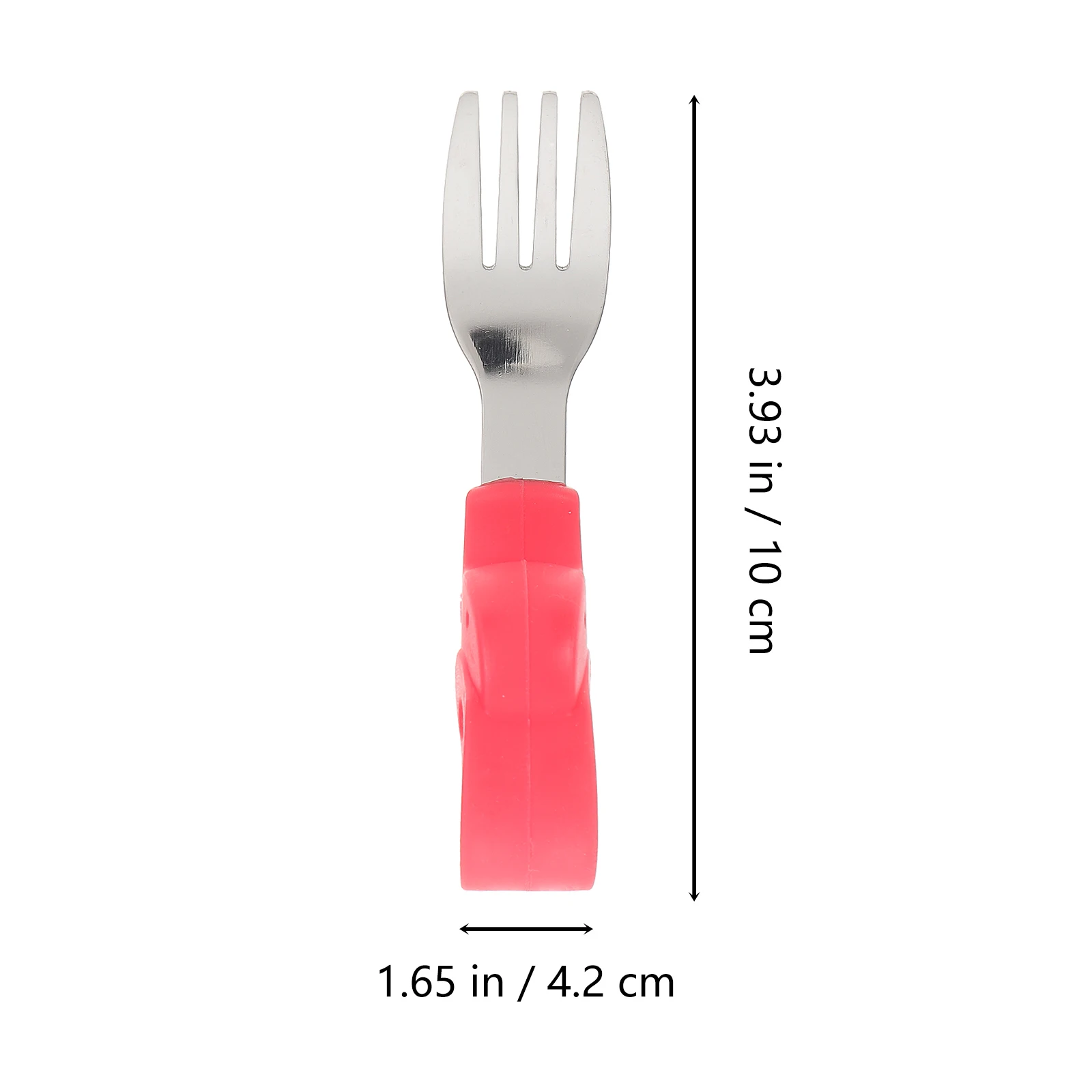 

1Set Eating Tool Stainless Steel Learning Tableware Set Heat Resistant Fun Lovely Cartoon Design