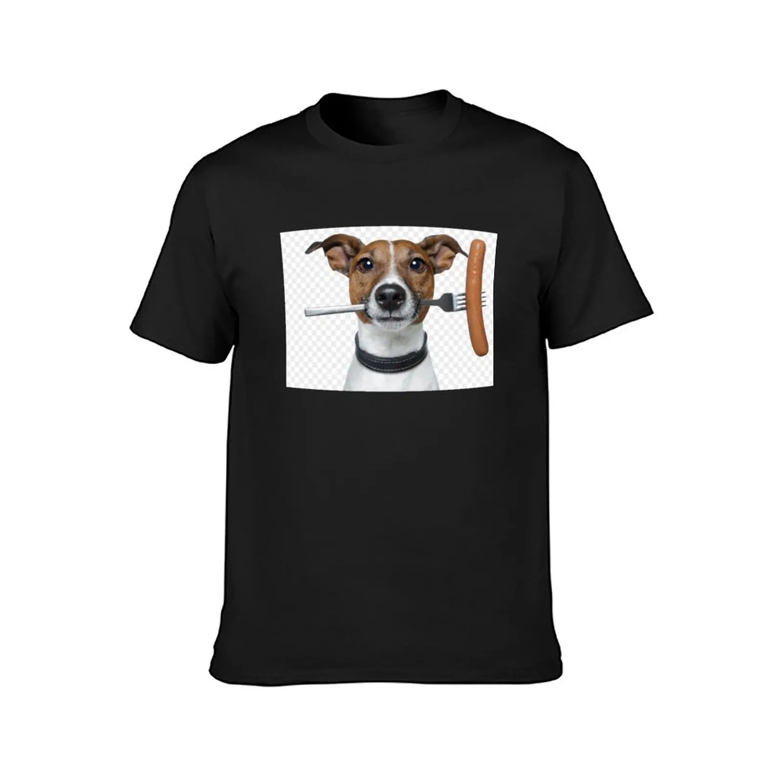 Jack Russell Terrier Dog funny food T-Shirt animal prinfor boys quick-drying funnys Men's cotton t-shirt