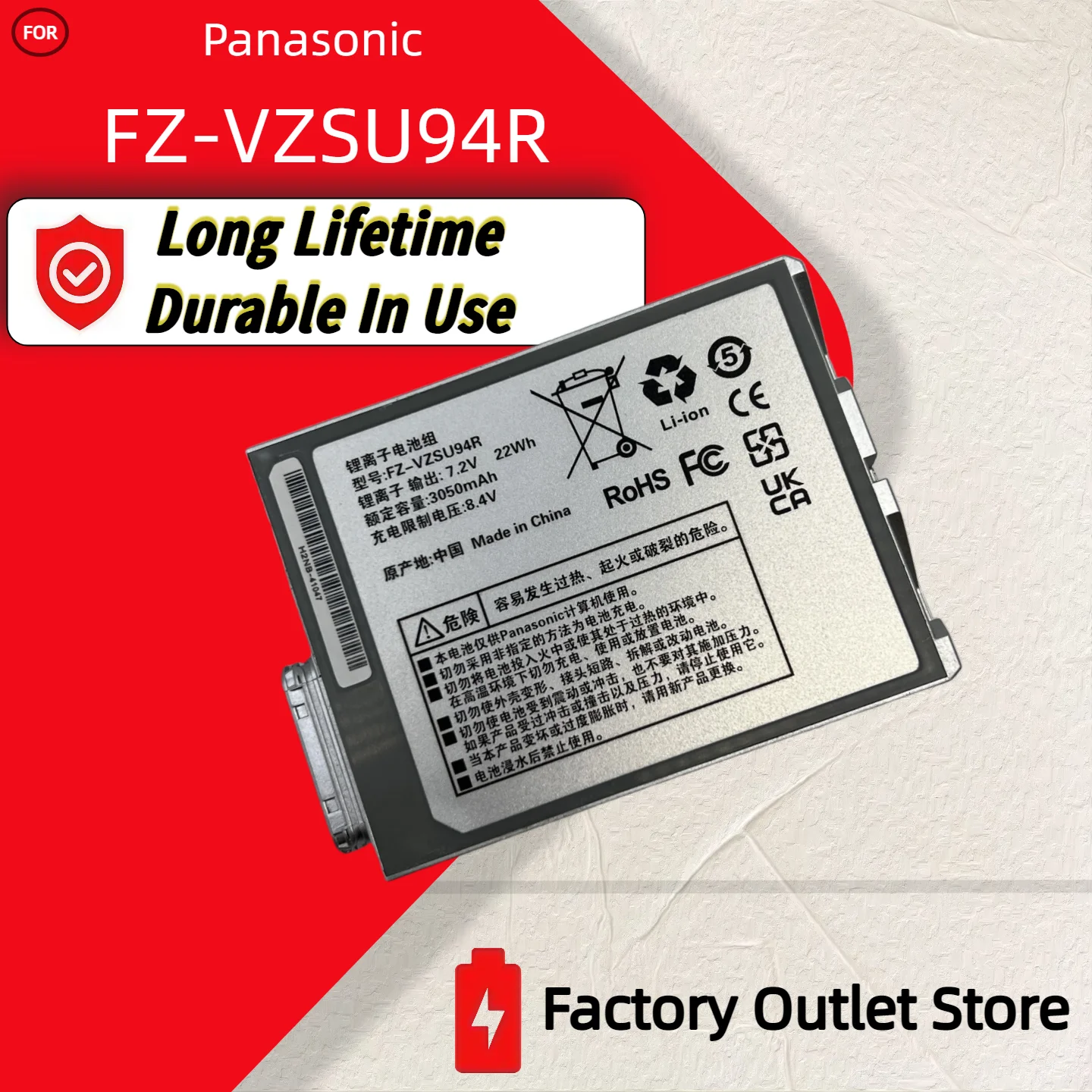 

Оптовая и розничная торговля ❗ ❗ ❗ Аккумулятор для ноутбука FZ-VZSU94R FZ-VZSU94W для Panasonic FZ-B2 FZ-M1 FZ-M1C 7.2V 3050mAh