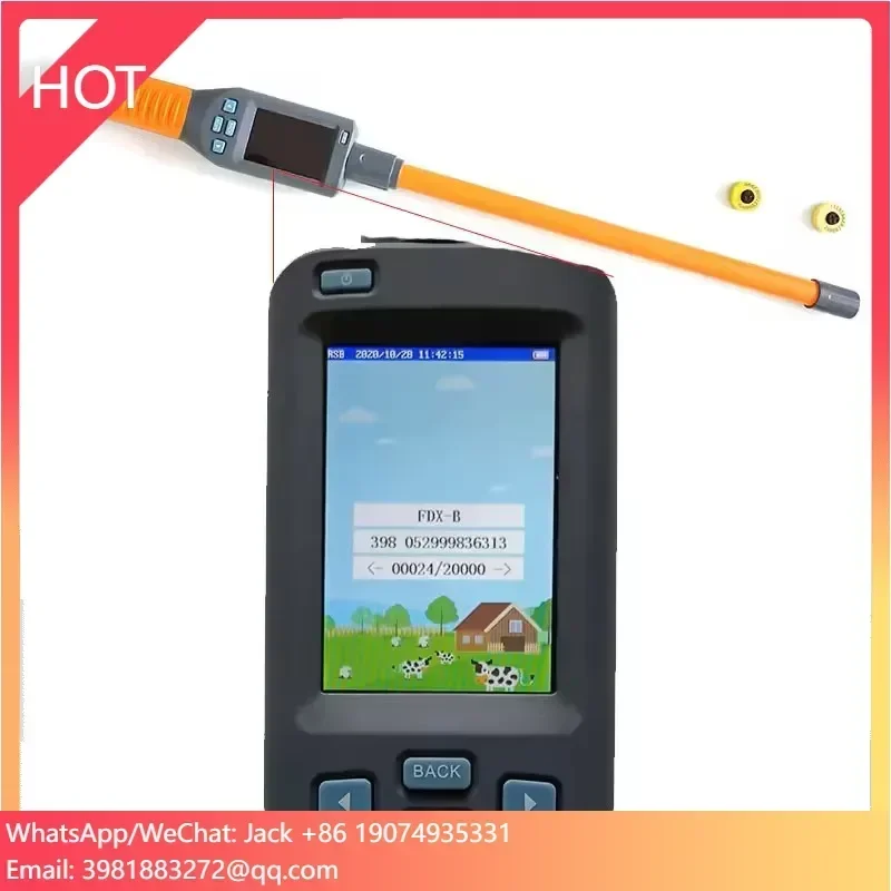 ECO-S01 يده عصا قارئ بلوتوث واجهة USB 1D 2D الباركود المسح الحيوان الحيوانات الأليفة تربية مصدر الضوء الأسهم!