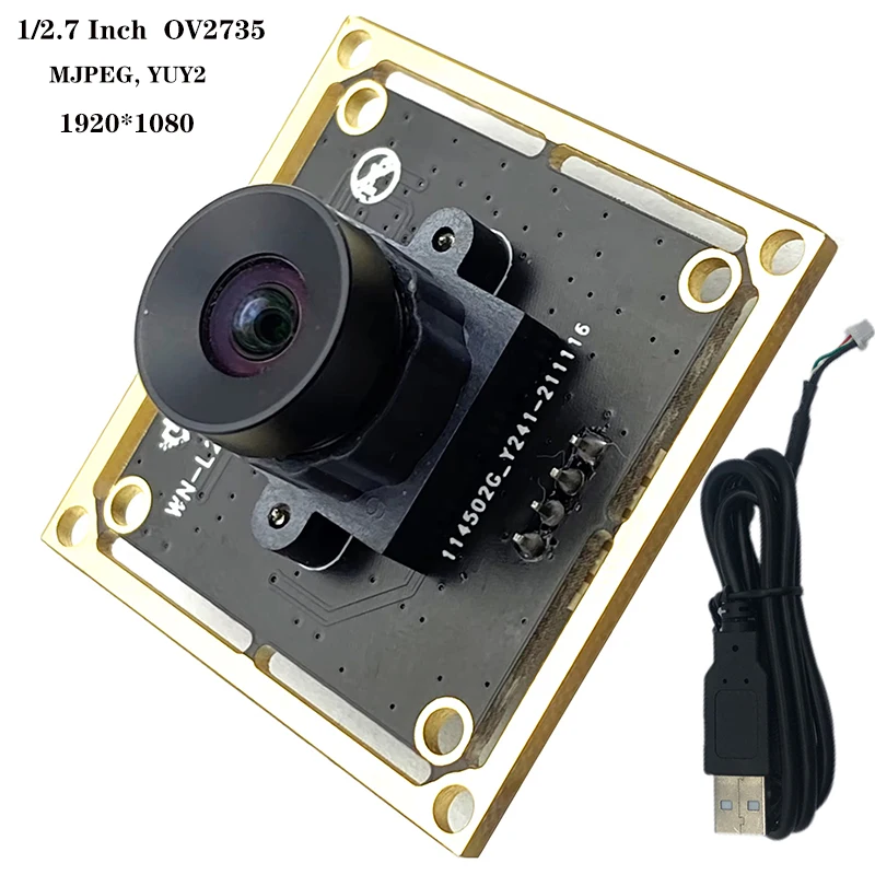 

1080P OV2735 USB Camera Module Machine Vision Camera Module Driver Free Plug-n-play for Windows Android Linux Mac OSX