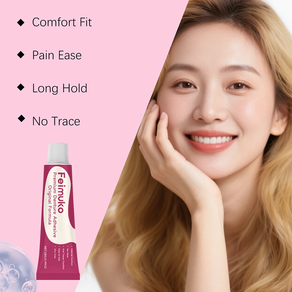 Thermoplastic-Denture Adhesive Waterproof Long-Lasting Strong-Hold Denture-Adhesive Cream For Refitting Tightening-Dentures