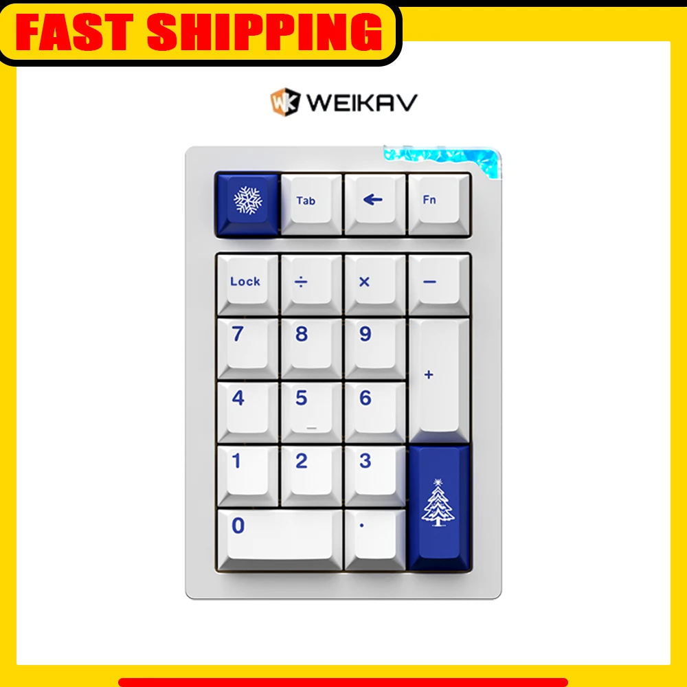 

Weikav Stars21 Wireless Keypad Tri Mode Aluminum Alloy Custom Rgb Hot Swap 800mah Keyboard Support Qmk/Via For Pc Accessory Gift