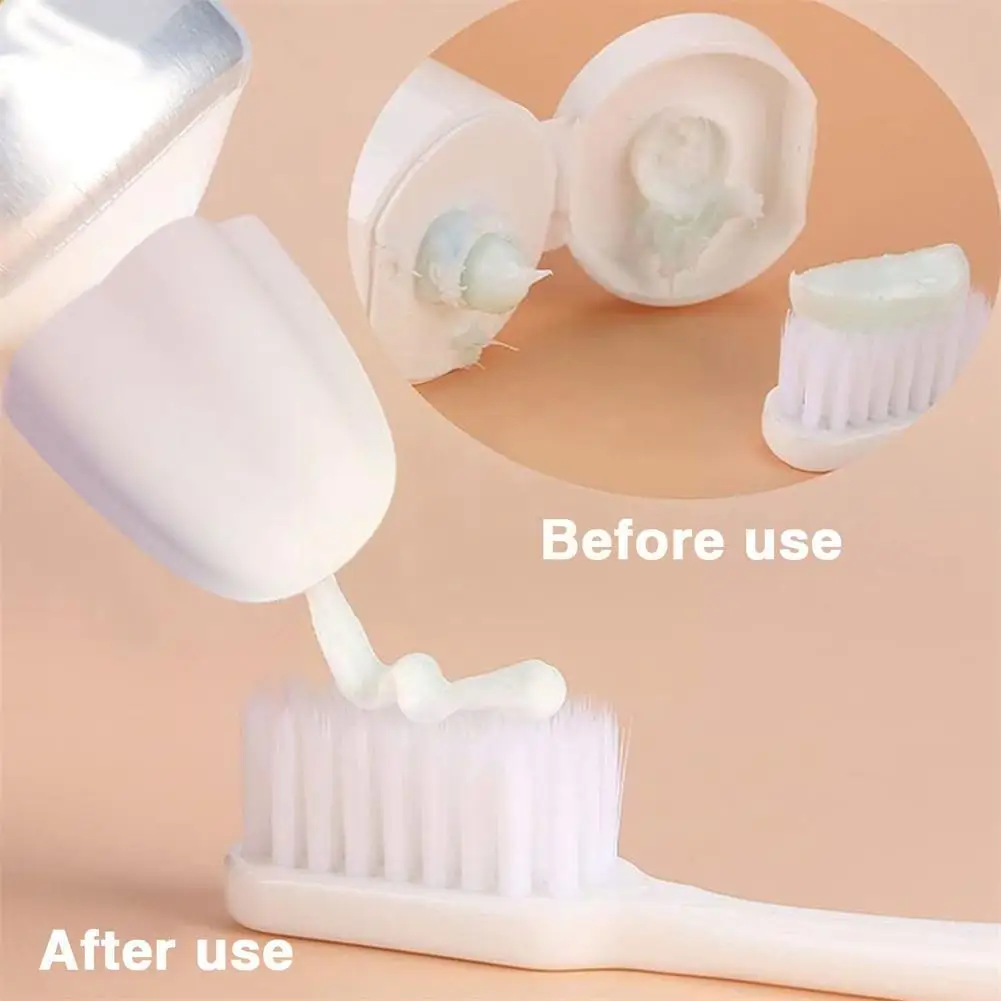 1pc silicone creme dental auto-selagem pasta de dentes dispensador de bomba de pasta de dentes suprimentos s6h7 s6h7