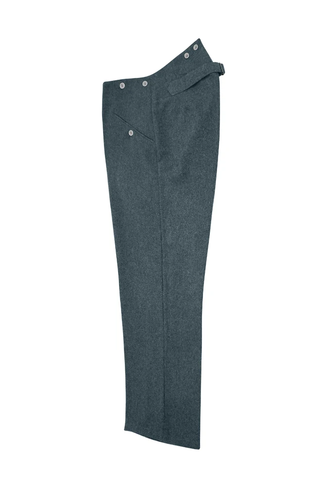 

GUWB-109 WWII German German M40 heer / elite Italian Field Wool trousers blue green grey