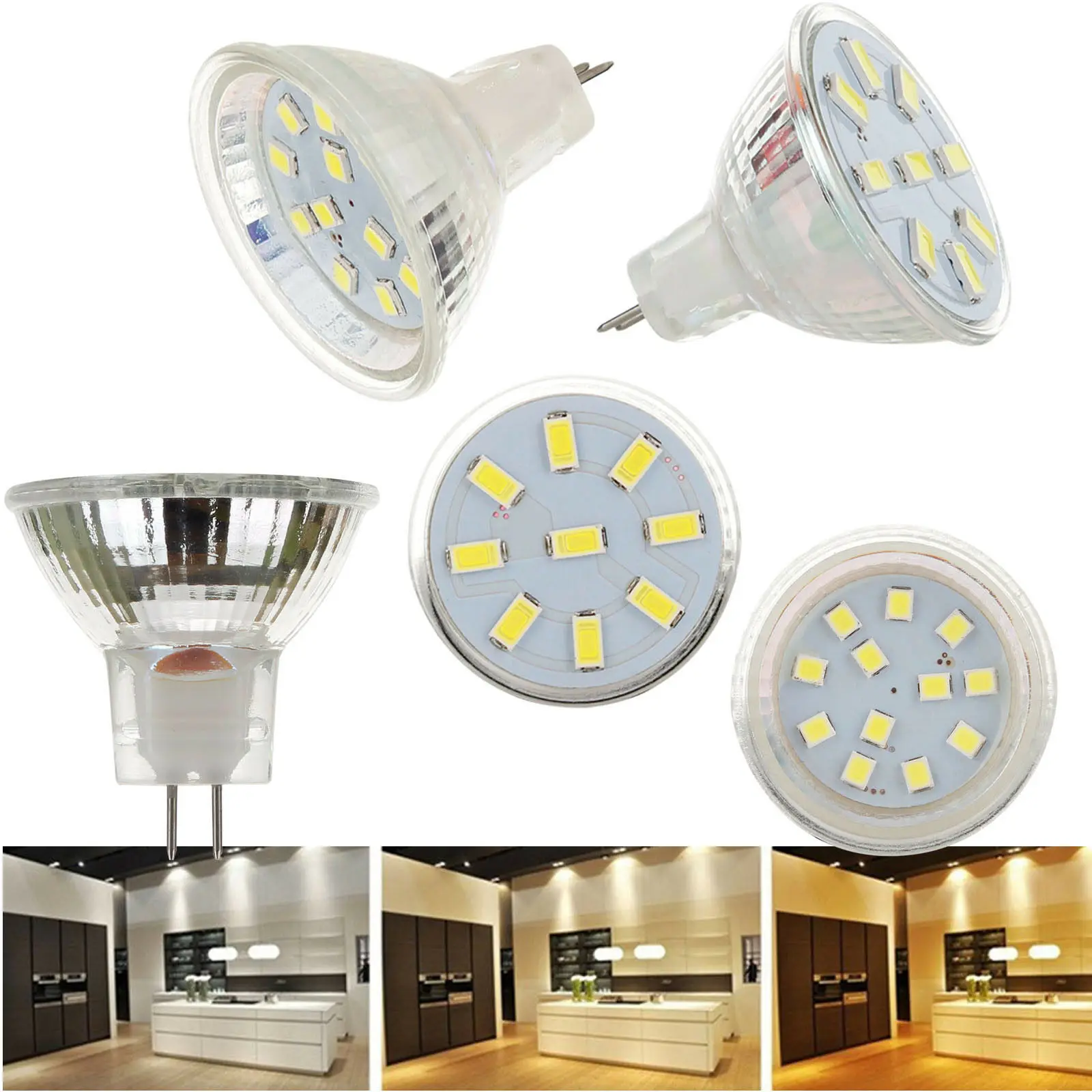 

MR11 LED Bulb Spotlight 2W 3W 4W AC DC 12-24V 5733 SMD 9LEDs 12LEDs 15LEDs Warm/Cold White Lamp For Home Replace Halogen Light