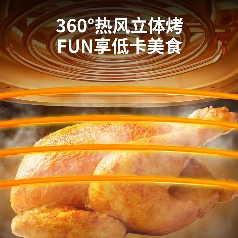 Air fryer new home - Large capacity oven. Multi-function oil-free. Visual fully automatic intelligent. image 3