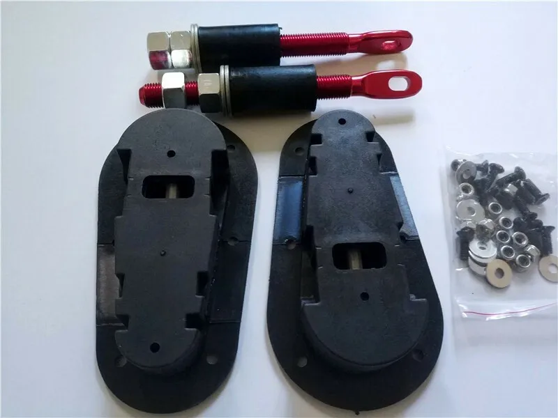 Carbon Fiber Racing Car Bonnet Plus Flush Mount Hood Latch Steel Pin Locking EAA