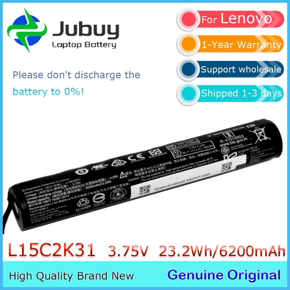 L15D2K31 3.75V 23.2Wh 6200mAh Original Laptop Battery for Lenovo Yoga Tablet 3 YT3-850F Yt3-850L YT3-850M L15C2K31