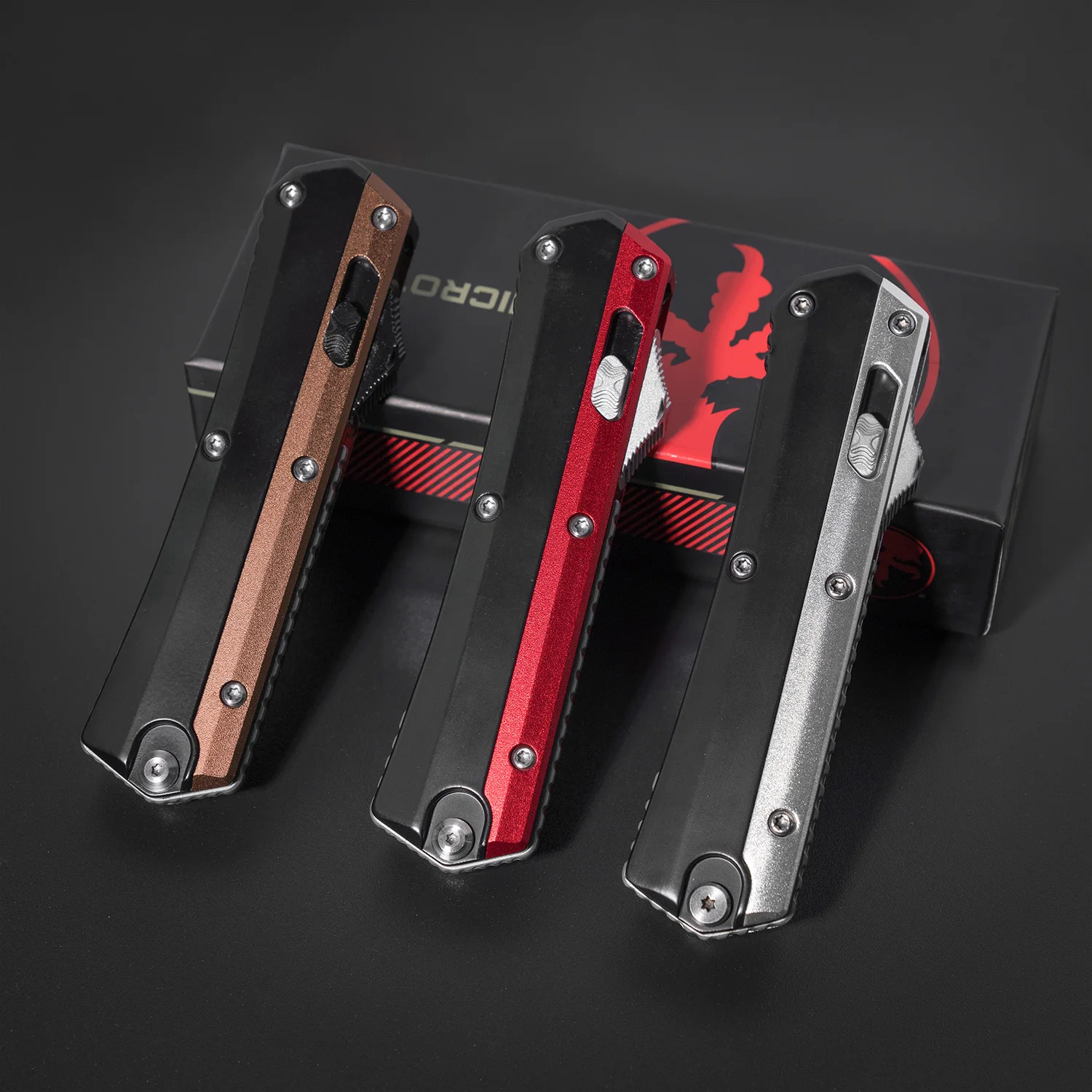 مايكرو التكنولوجيا Glykon OTF سكين جيب التكتيكية EDC سكين الدفاع عن النفس سبائك الزنك مقبض Multitool في الهواء الطلق بقاء السكاكين