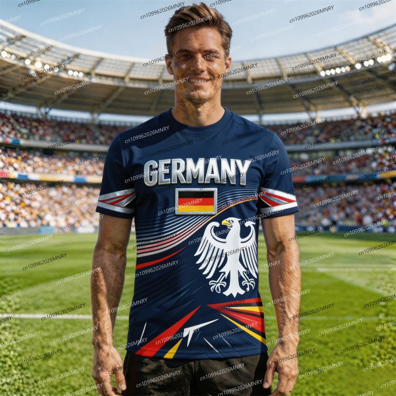 2026 Germany Flag Emblem tshirt Fan Jersey Men T Shirt Girl clothes Germany Soccer Jersey For Men Fashion Men's clothing Jersey