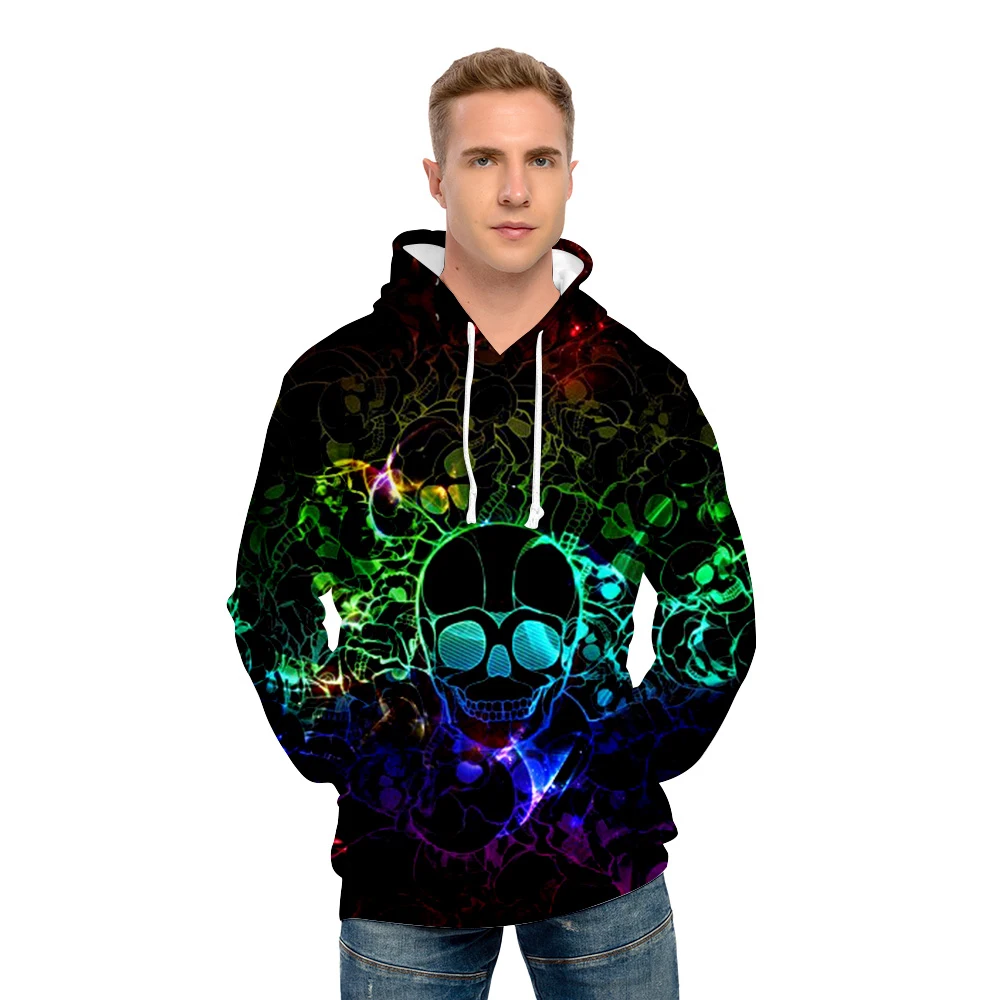 

Y2K Skull Head Style Hoodies 2022 Winter New Grunge Long Sleeve Sweatshirt Casual Hooded Jacket Streetwear 10