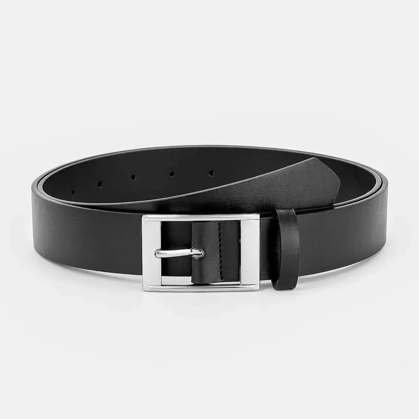 Ceinture en similicuir avec broche pour homme, ceinture d'affaires décontractée, mode