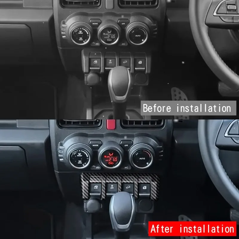 A22E-Car Window Glass Lift Panel Frame Car Interior Accessories For Jimny Nomade 2025