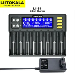 LiitoKala Lii-500 Lii-PD4 Lii-500S Lii-S8 Lii-600 LCD 3.7V 18650 18350 18500 21700 14500 26650 AA NiMH Lithium-Battery Charger